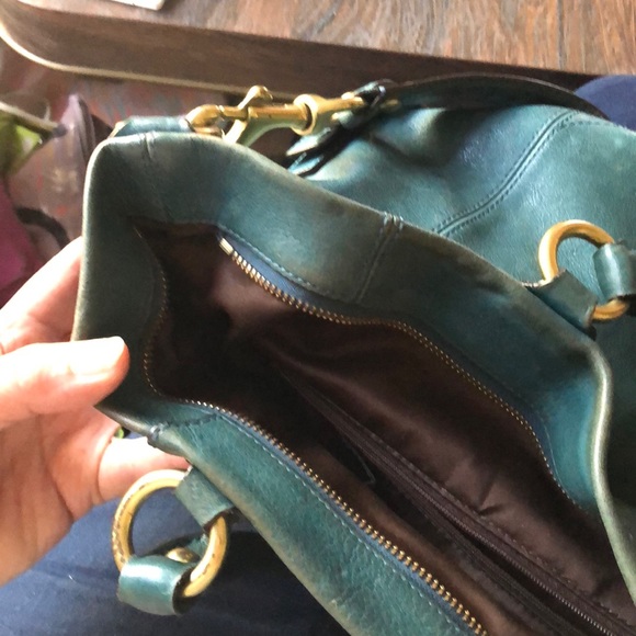 Coach Madison Julianne Teal leather handbag - Picture 14 of 16